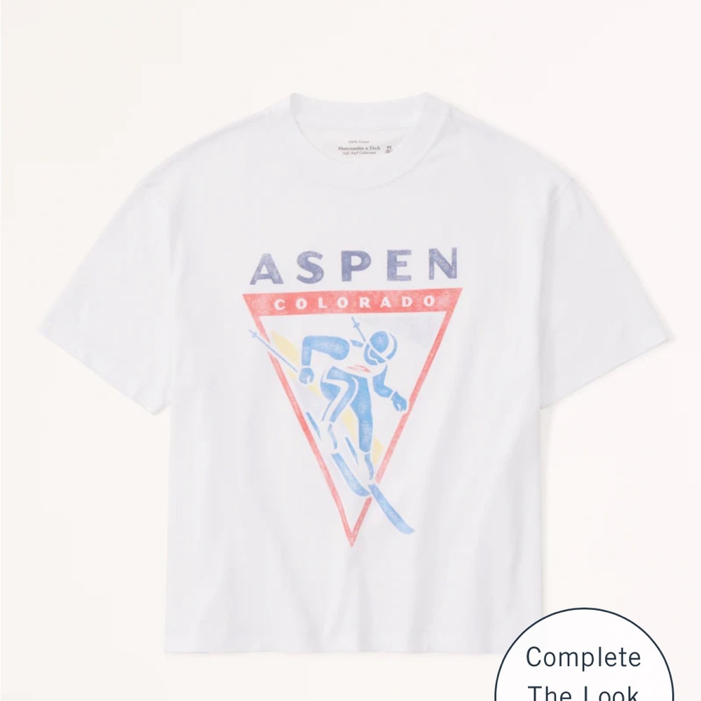 Sporty Retro Aspen Graphic Tee
